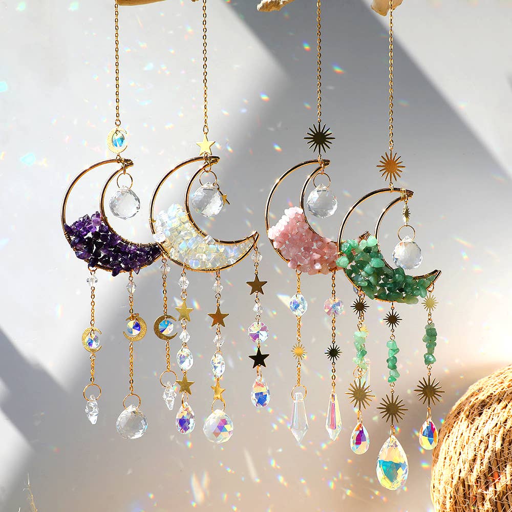 Amethyst Moon Suncatcher