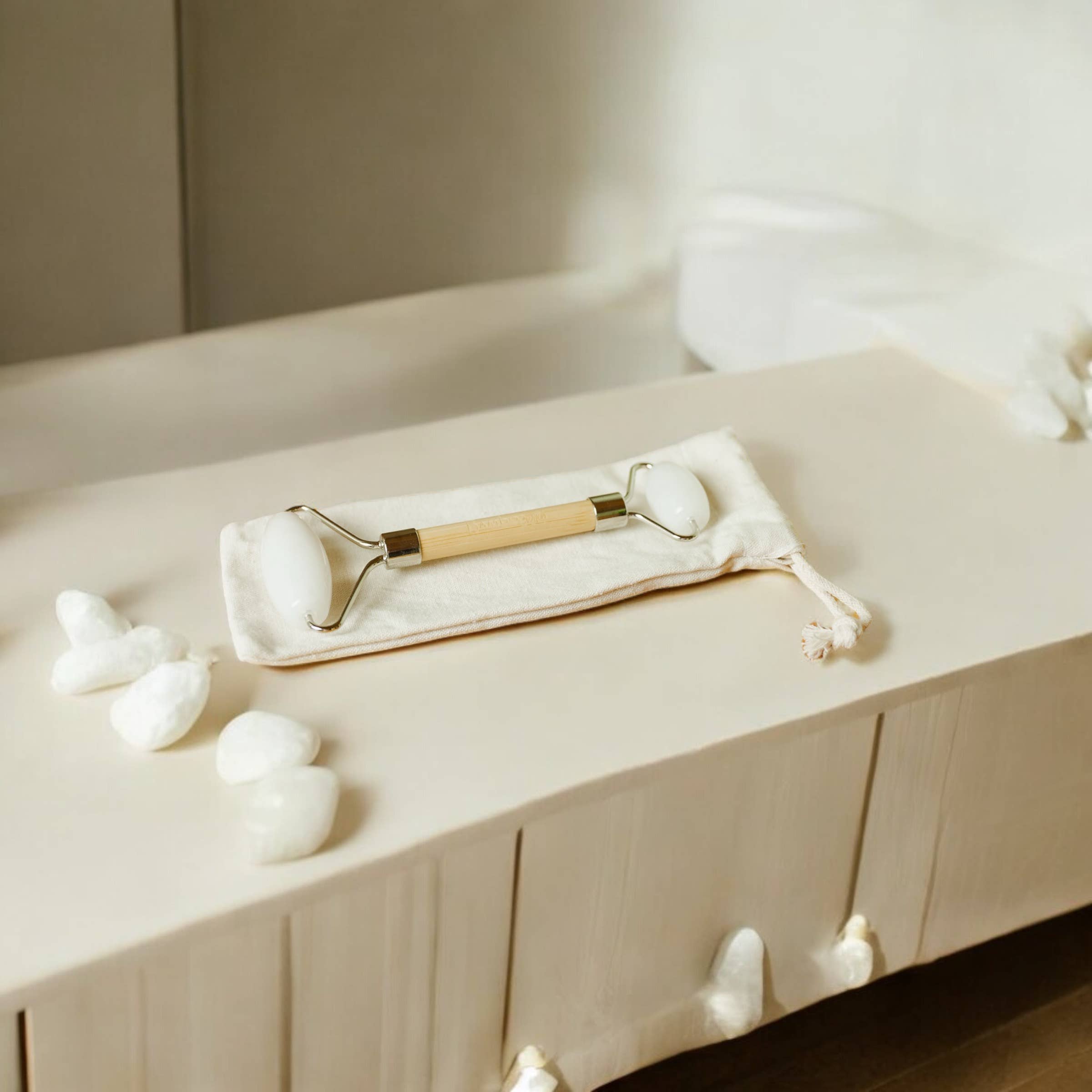 White Jade Bamboo Facial Roller