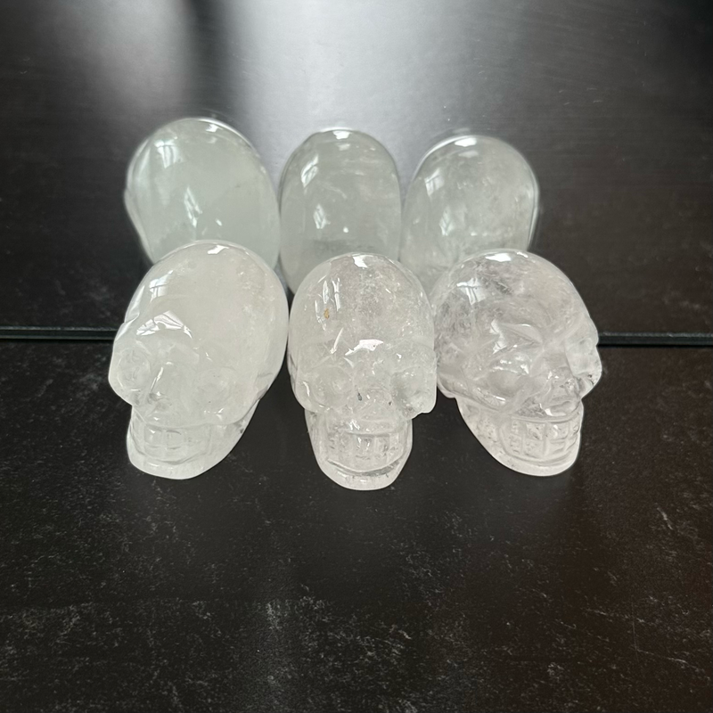 Quartz Hand-Carved Skull