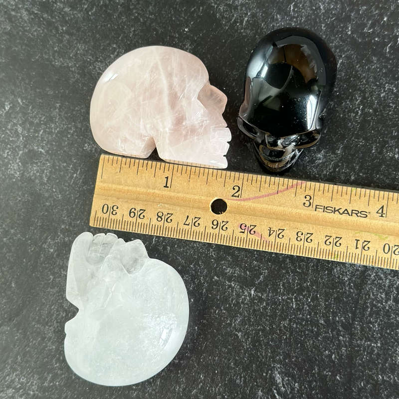 Quartz Hand-Carved Skull