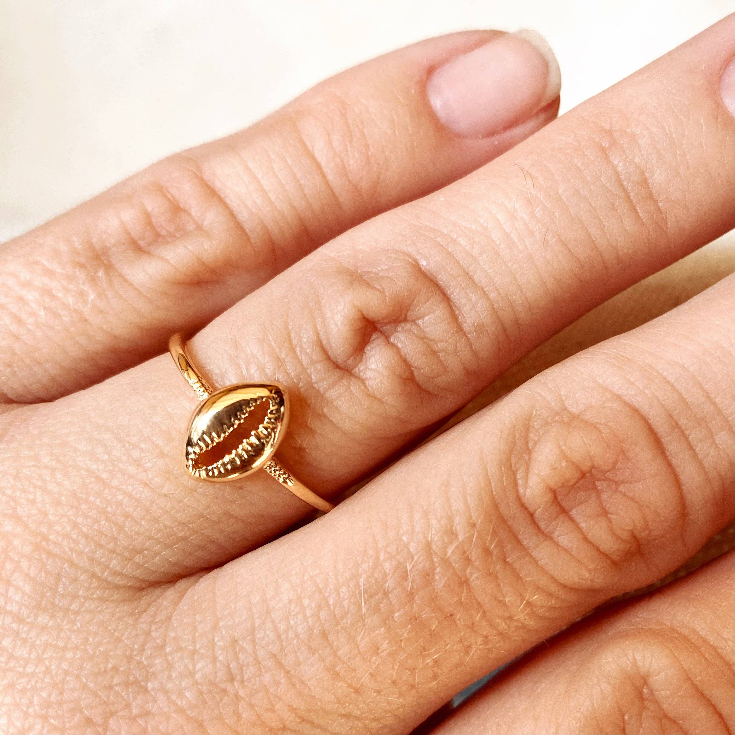 Cowrie Shell Ring