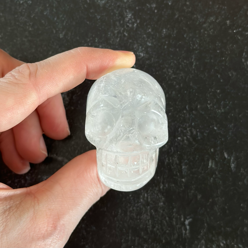 Quartz Hand-Carved Skull